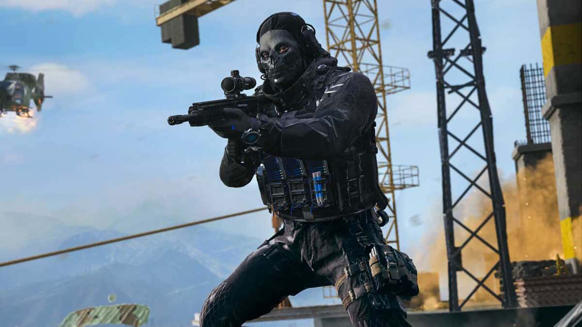 MW3 Ghost Operator in Warzone Urzikstan map