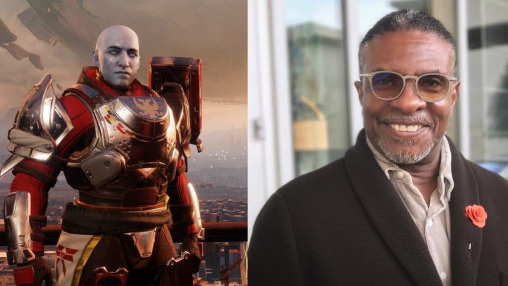 Image of Destiny 2's Zavala alongside Keith David