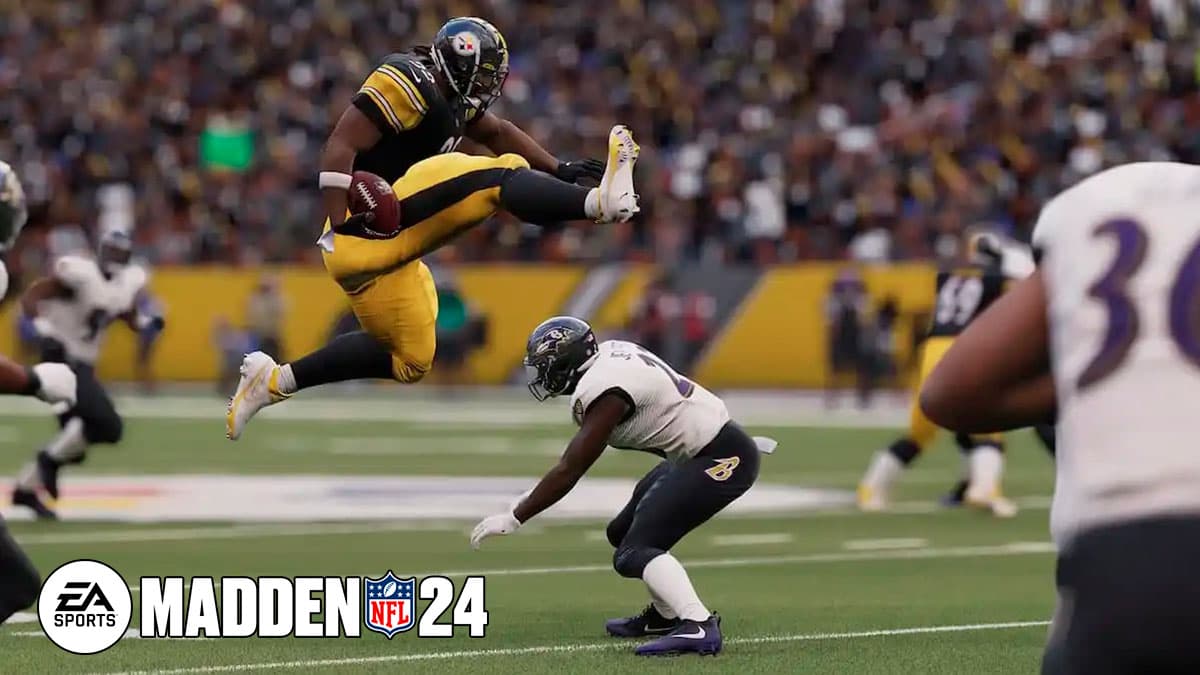 Ball carrier hurdling in Madden 24