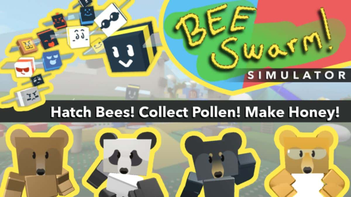 Bee Swarm Simulator characters in official artwork