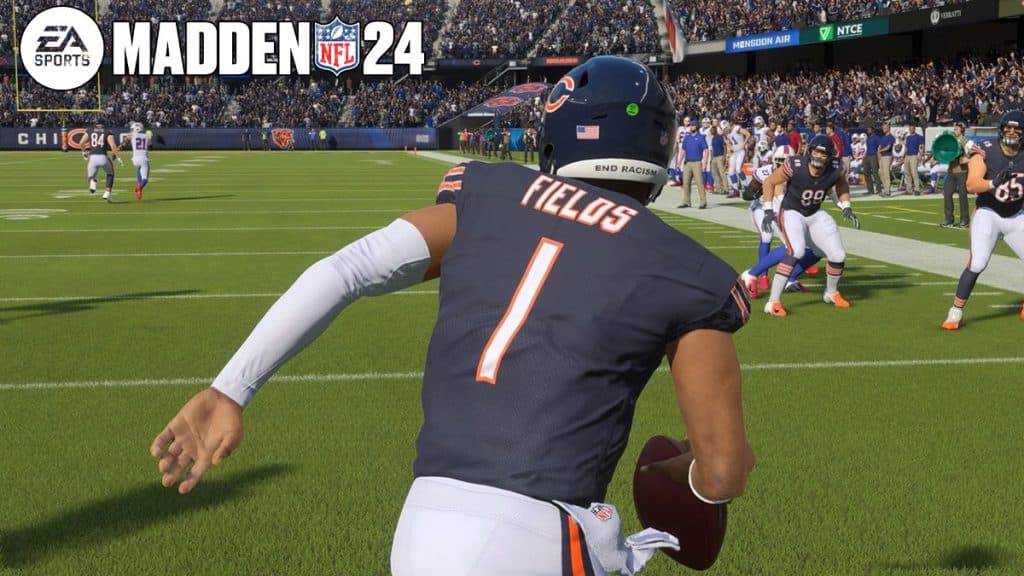 QB Justin Fields in Madden 24