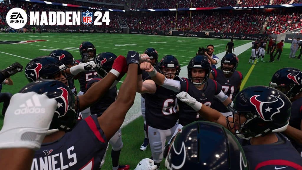 Houston Texans squad in Madden 24