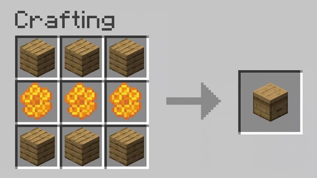 Minecraft beehive recipe