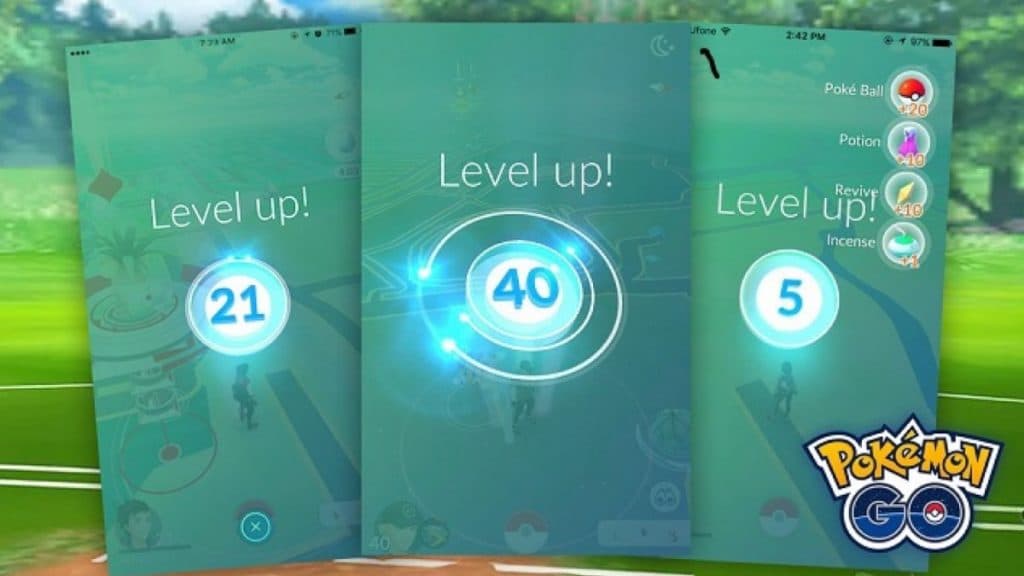 level up xp in pokemon go