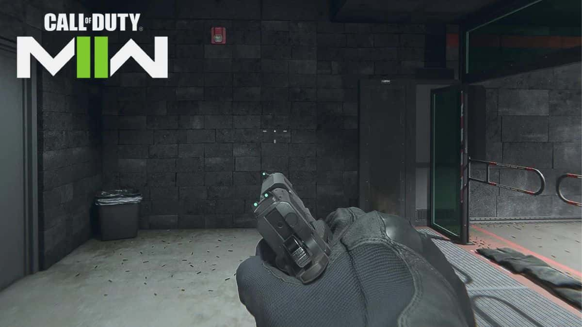 9mm daemon handgun in modern warfare 2 firing range