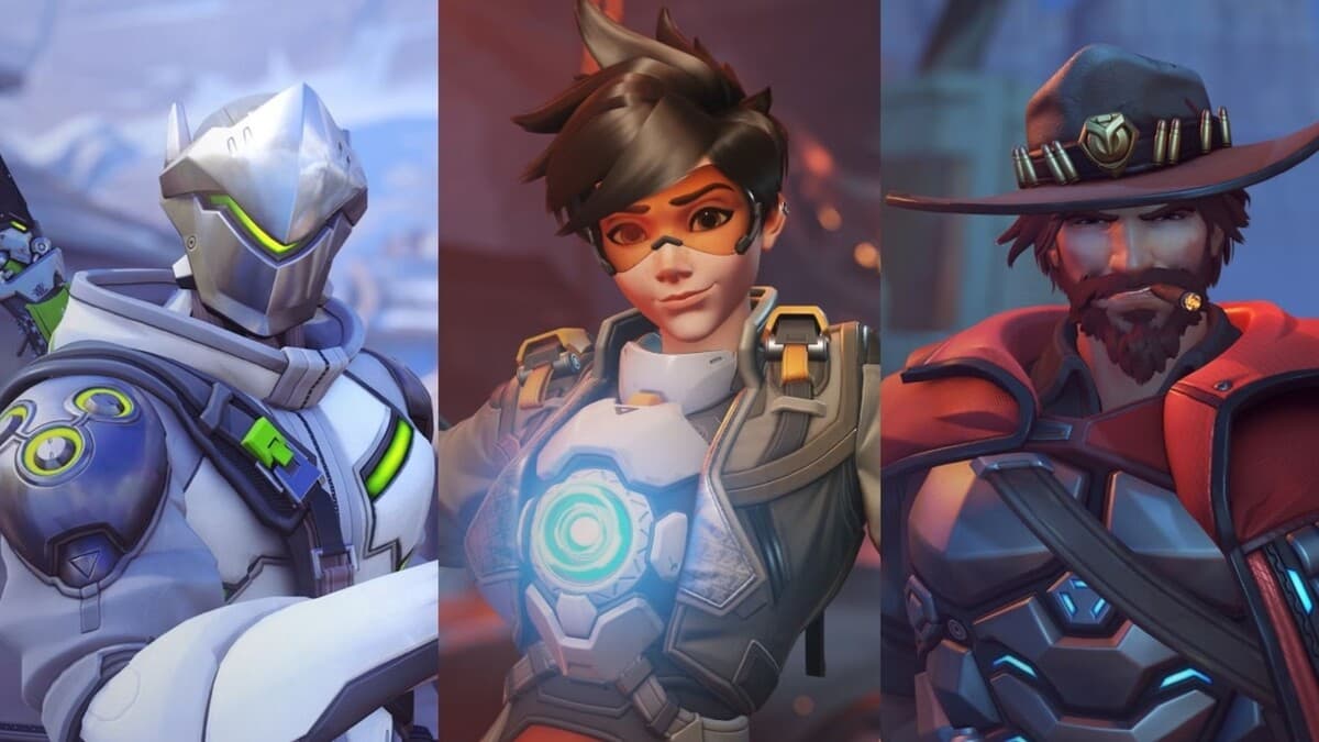 Genji, Tracer, Cassidy in Overwatch 2