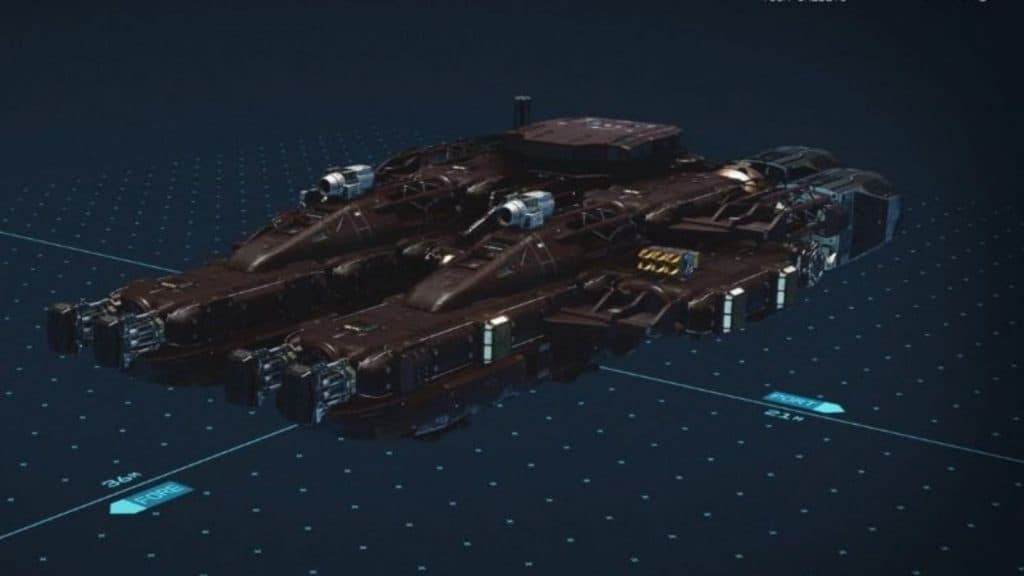 Crimson Fleet Wight III ship in Starfield