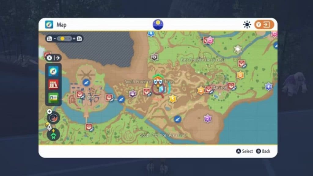 pokemon scarlet and violet paldea map moon stone location