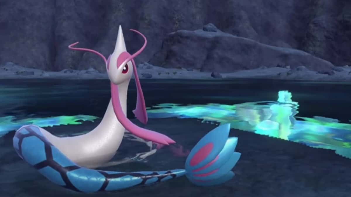 pokemon scarlet and violet teal mask dlc feebas evolution milotic in the game