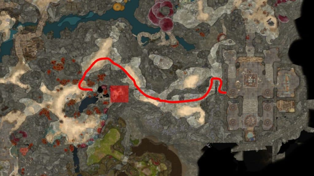 baldur's gate 3 festering cove location