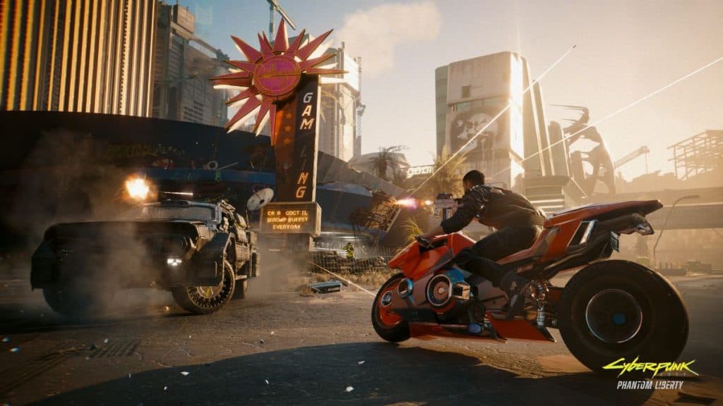 Vehicle combat in Cyberpunk 2077 Phantom Liberty