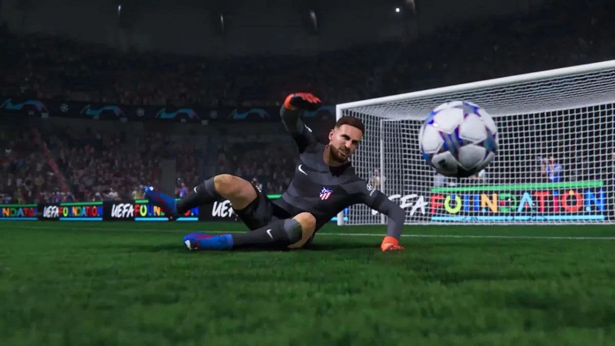 jan oblak saving shot in ea fc 24