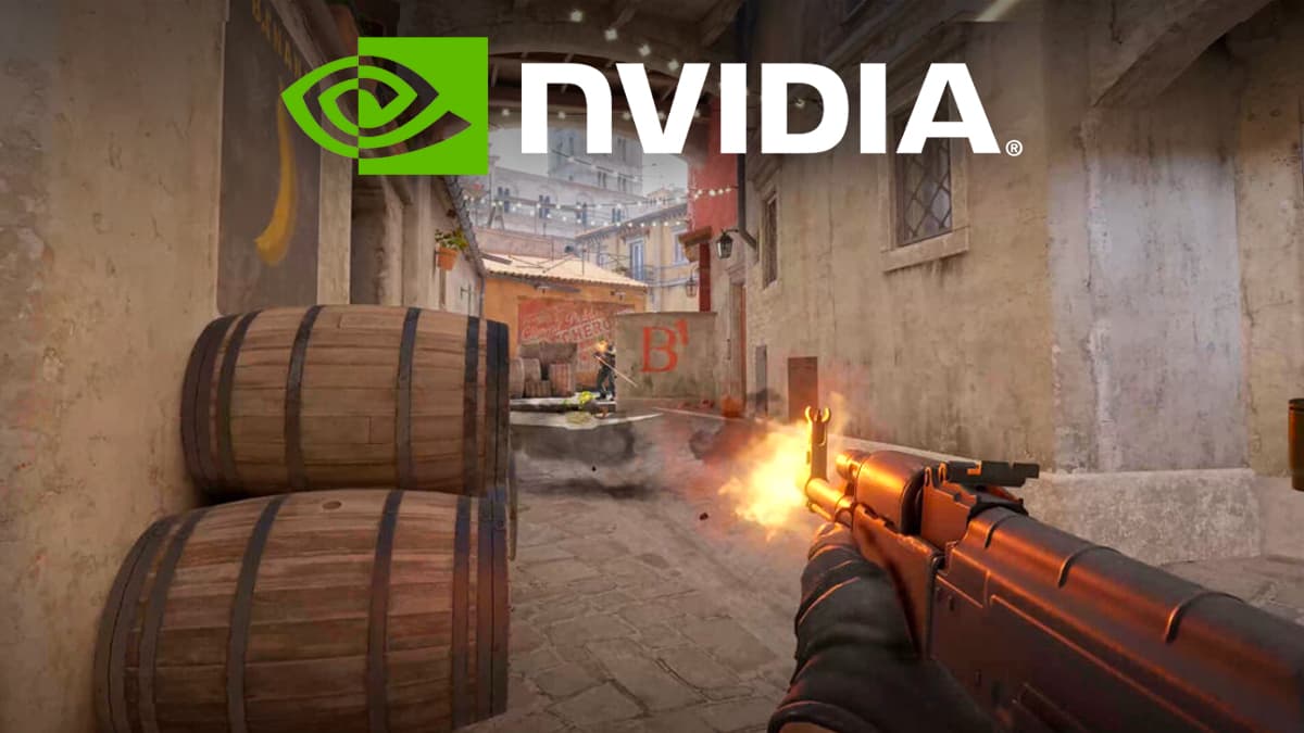 CS2 in match NVIDIA logo