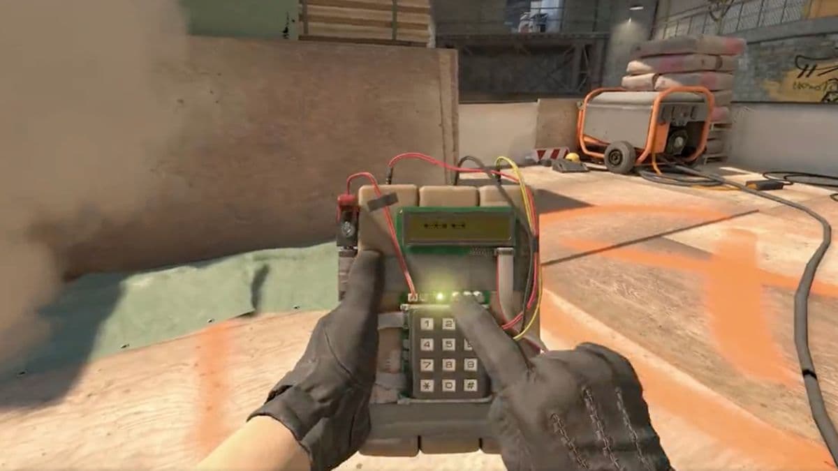 counter-strike-2 player planting the bomb