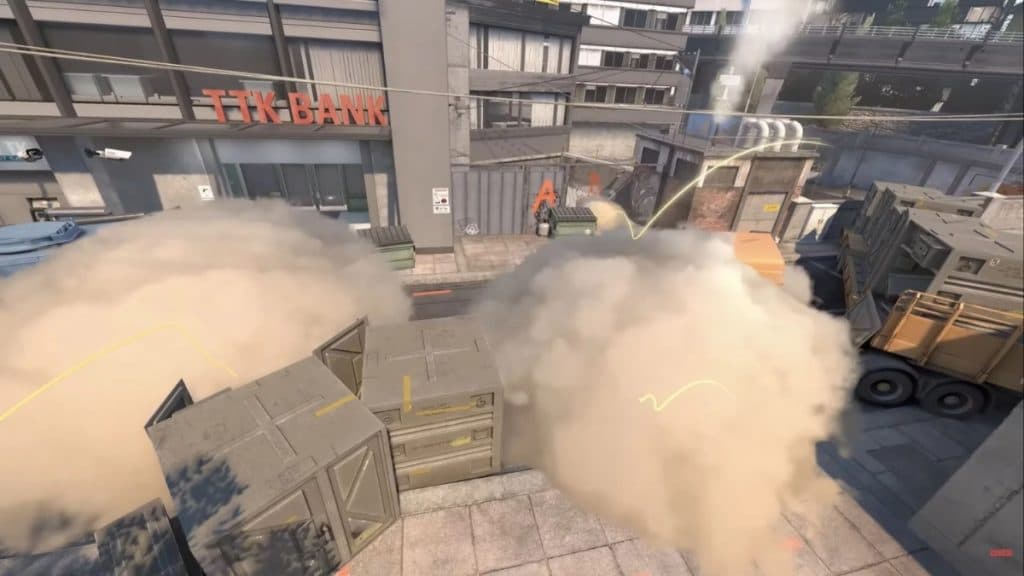 CS2 smoke grenade test