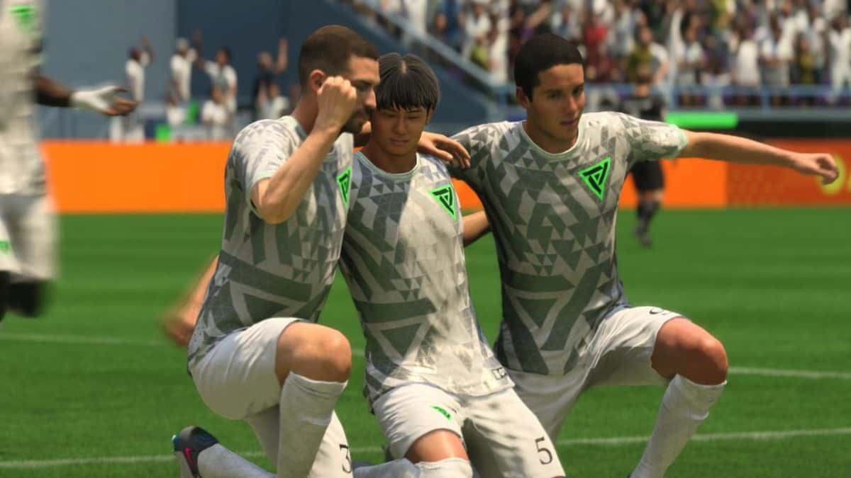 EA FC 24 Ultimate Team players celebrating