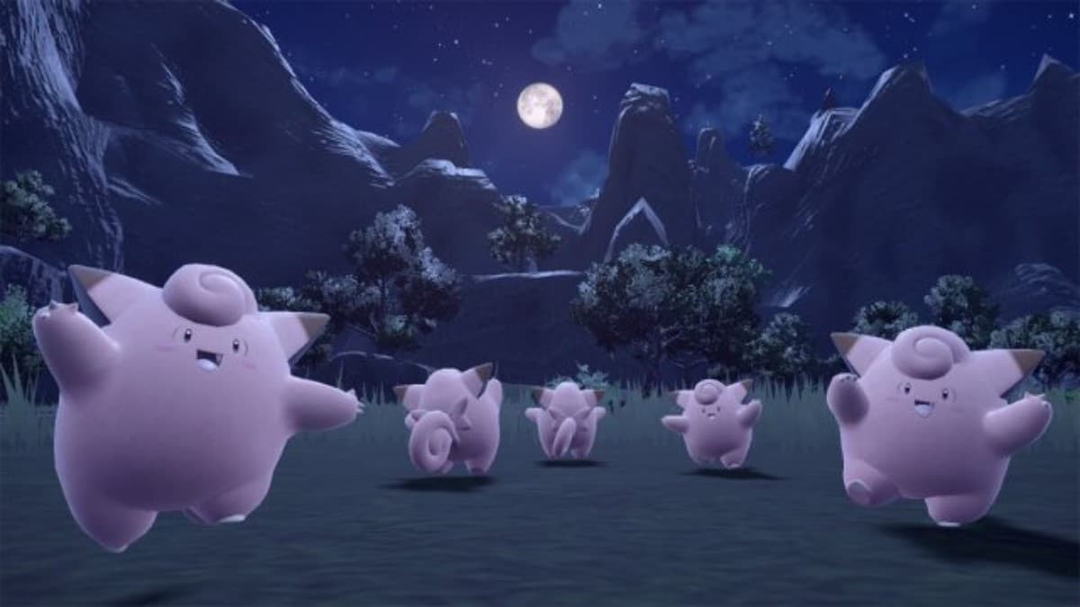 pokemon scarlet and violet clefairy moon event promo image