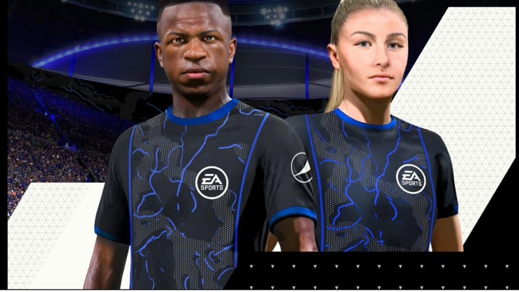 Vinicius Jr. and Leah Williamson in EA FC 24