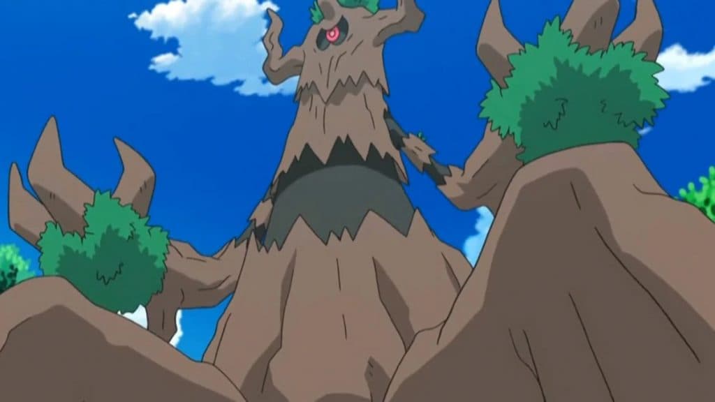 Giant Trevenant in the Anime.