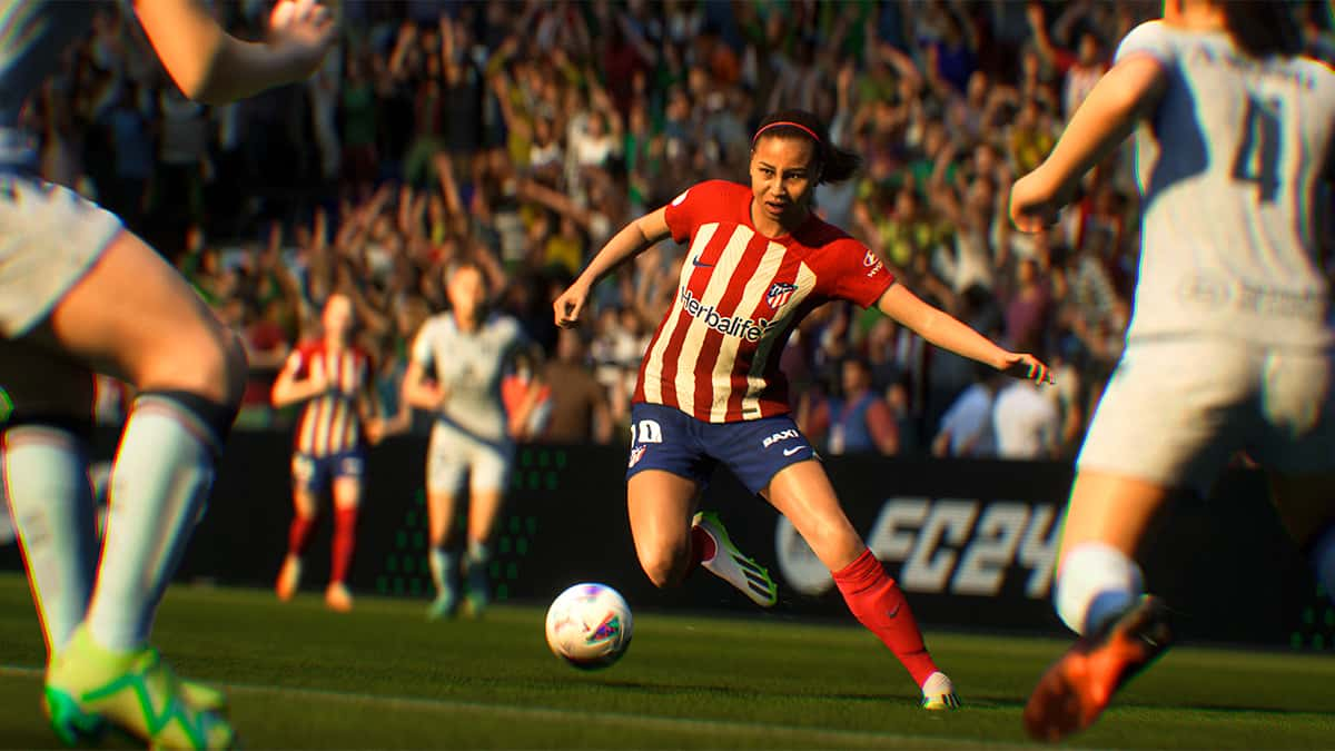 Atletico de Madrid Leicy Santos dribbling EA FC 24