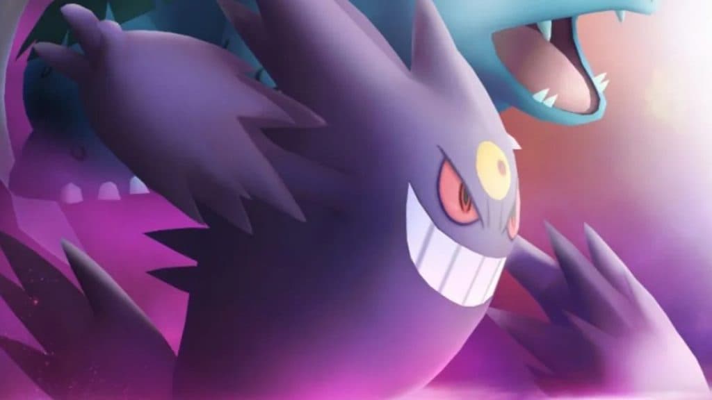 pokemon go mega gengar strikes a pose