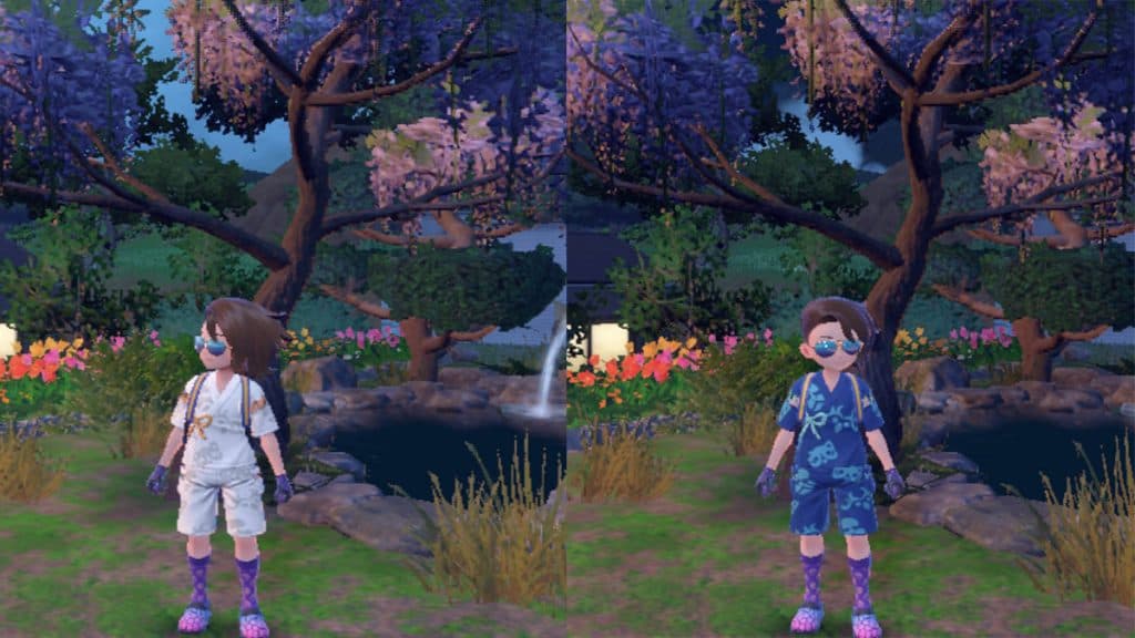 White & Blue Mask Festival Outfit Pokemon S&V Teal Mask DLC