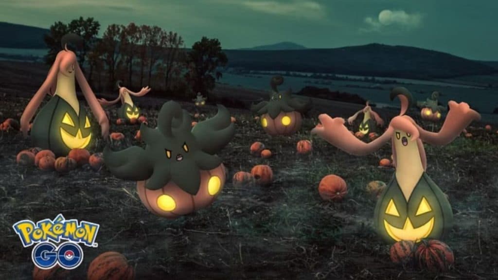 pokemon go harvest festival 2023 species pumpkaboo and gourgeist promo image