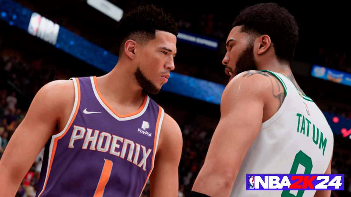 Devin Booker and Jayson Tatum NBA 2K24