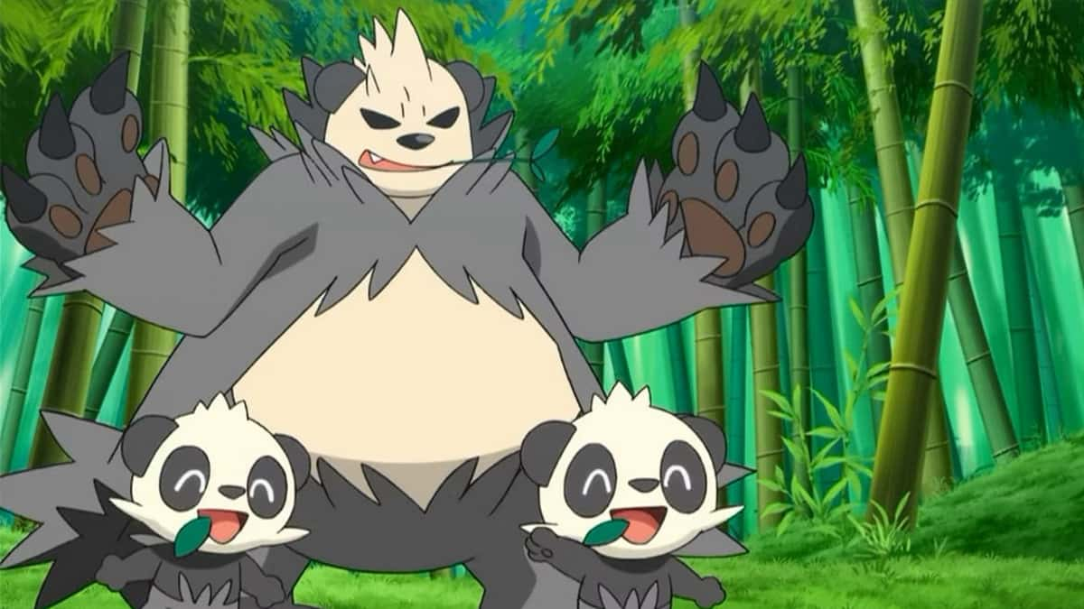 Pancham and Pangoro in the Anime