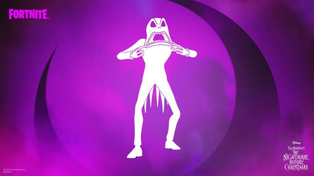 Jack Skellington emote in Fortnite