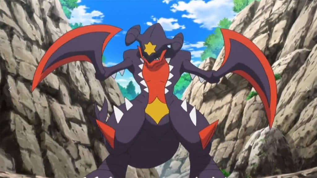 Cynthia Mega Garchomp in Pokemon Anime