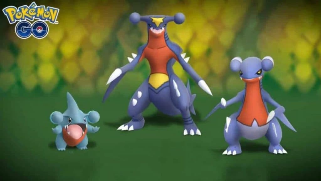 the Garchomp line in Pokemon Go