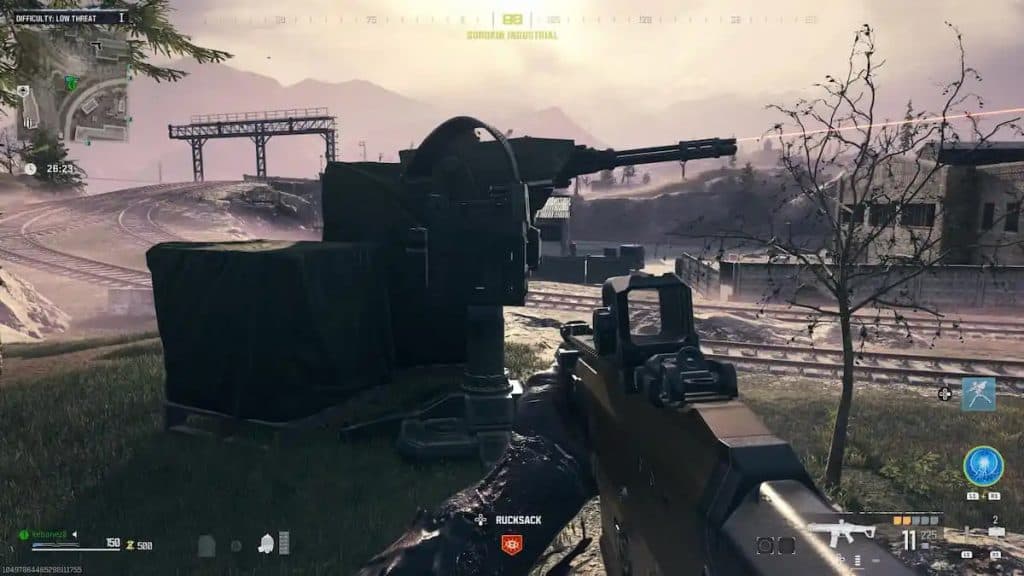 Deadbolt turrets in MW3 Zombies.