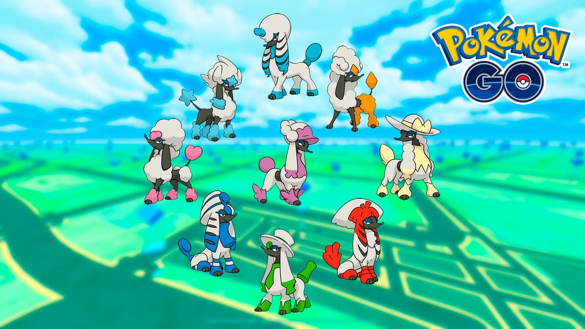 All nine Furfrou's Trims in Pokemon Go