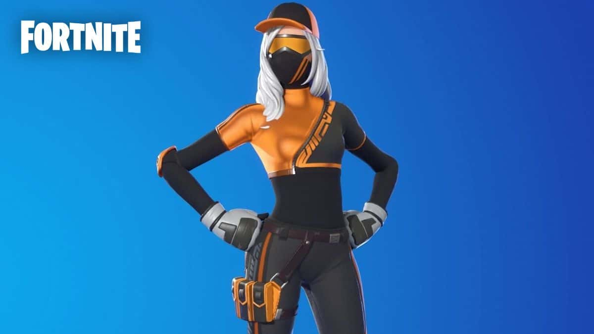 Runway Racer skin with Fortnite logo