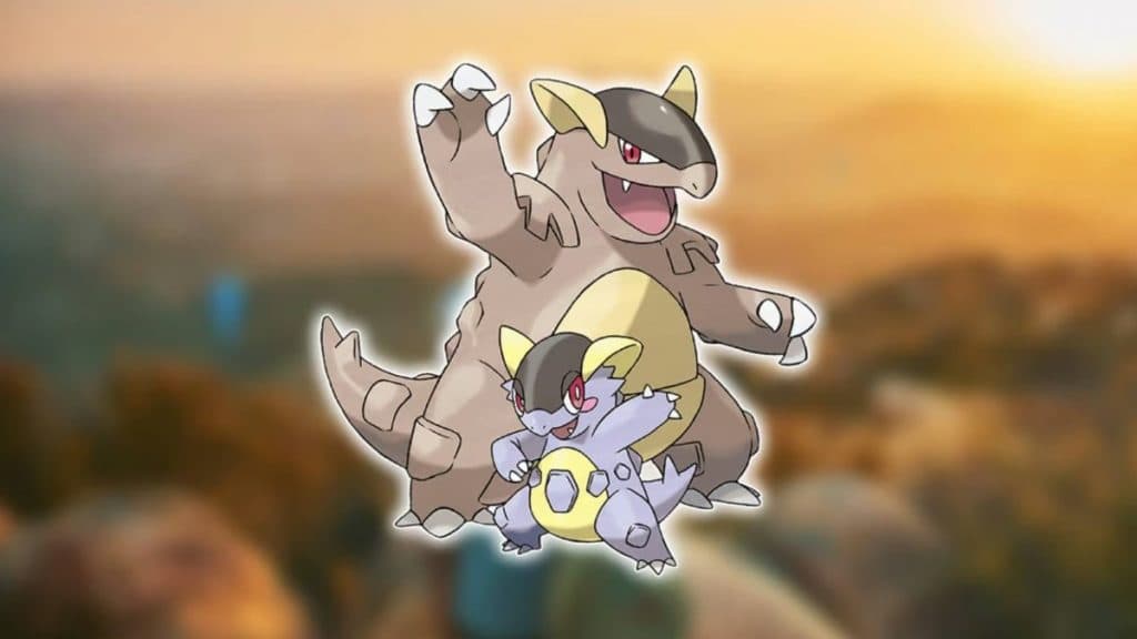 pokemon go mega kangaskhan striking a pose