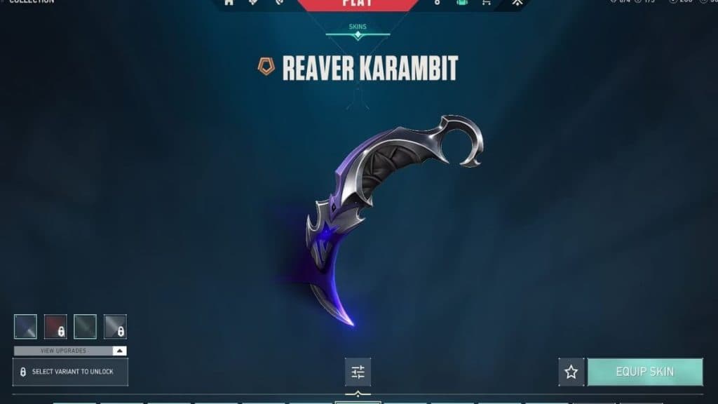 Reaver Karambit in Valorant