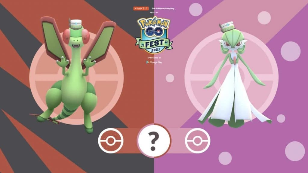 pokemon go costumed gardevoir and flygon from go fest 2021