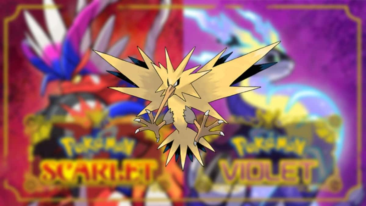 pokemon scarlet and violet species gen 1 legendary zapdos