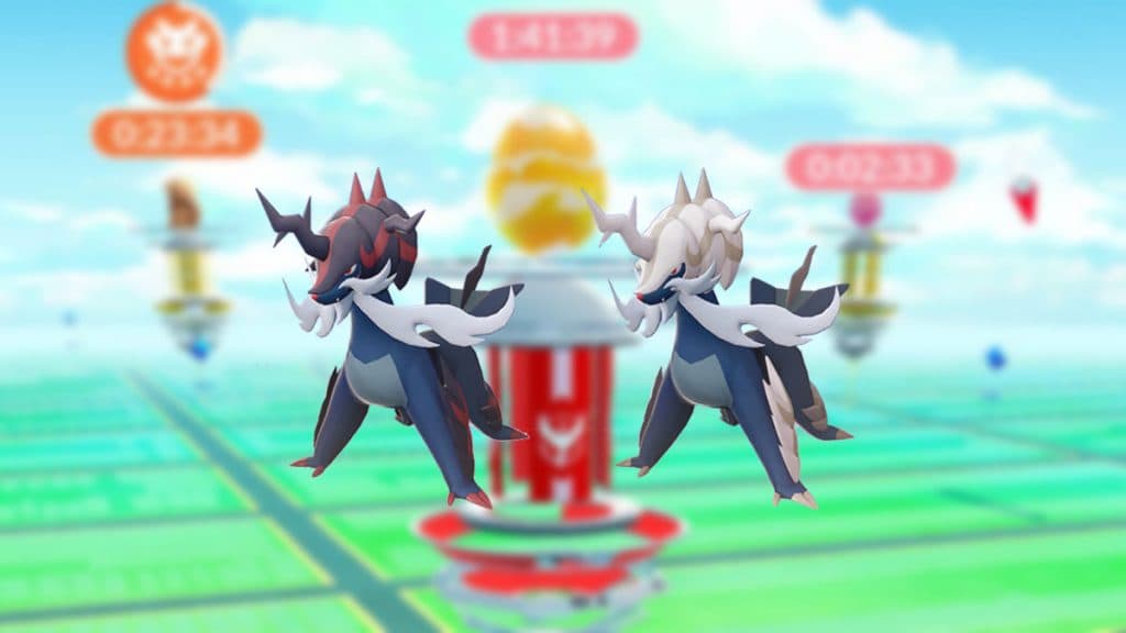 Hisuian Samurott and Shiny Hisuian Samurott in Pokemon Go Raids