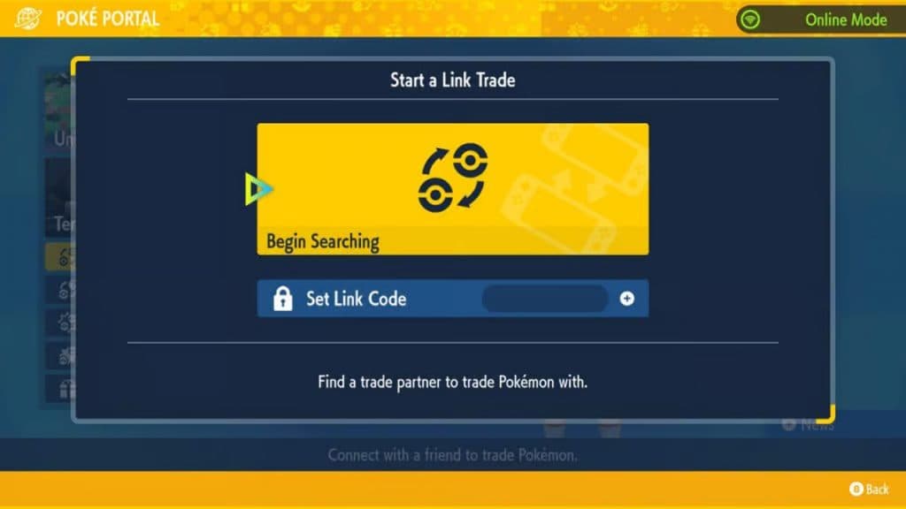 Link trading in Pokemon Scarlet and Violet