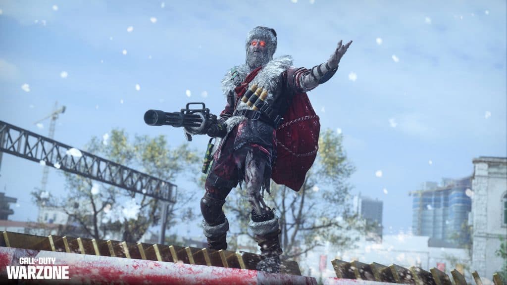 zombie santa in Warzone CODMAS event