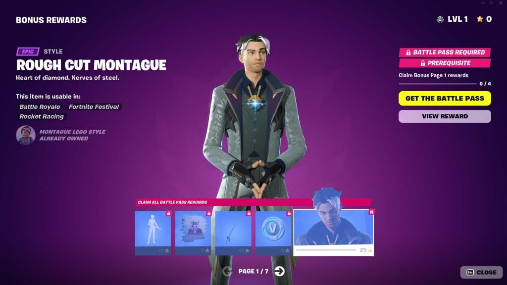 Fortnite Chapter 5 Season 1 Battle Pass' bonus rewards Page 1