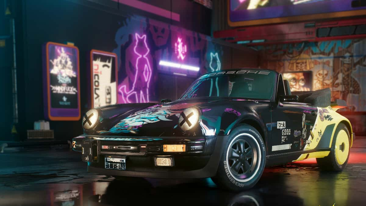 Porsche 911 Turbo Cabriolet (930) in Cyberpunk 2077