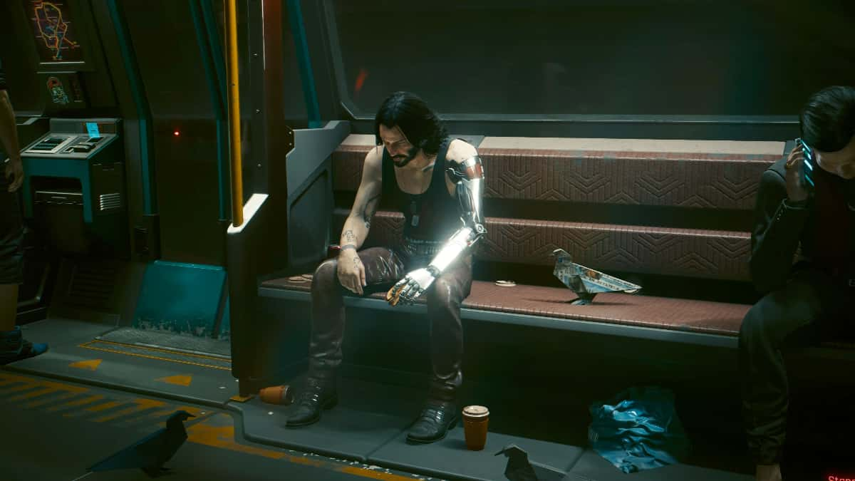 Sad Keanu easter egg in Cyberpunk 2077