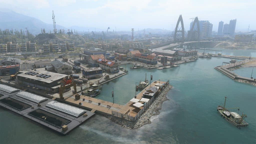 Seaport POI on Warzone's Urzikstan