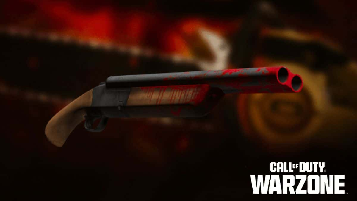 Doom Super Shotgun with Warzone logo