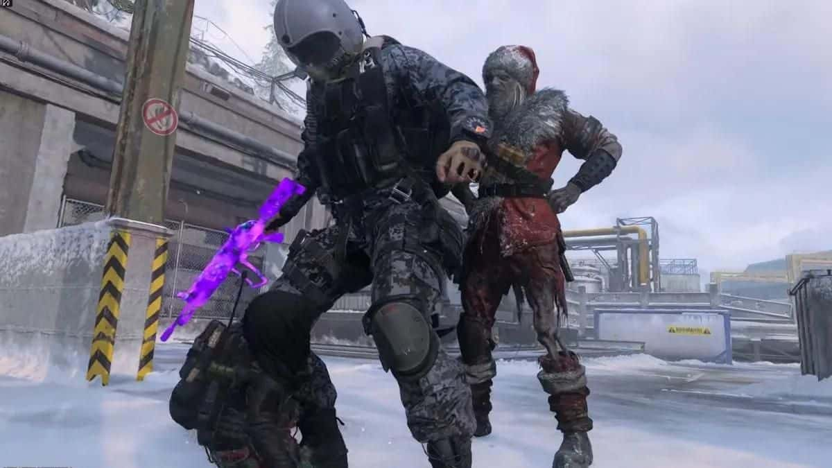 santa's right hand finishing move in mw3