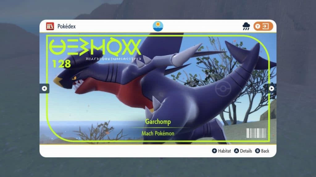 pokemon scarlet and violet dlc pseudo legendary garchomp