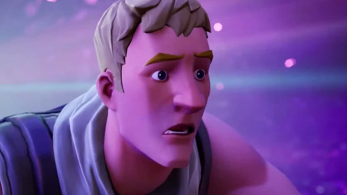 Jonesy scared in Fortnite